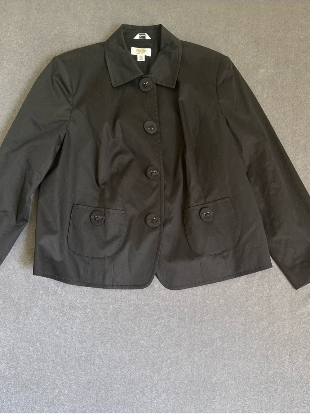VTG 80’s/90’s Talbot’s Women's Button-Front Blazer Size 16W Black